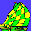 Mini sea ship coloring